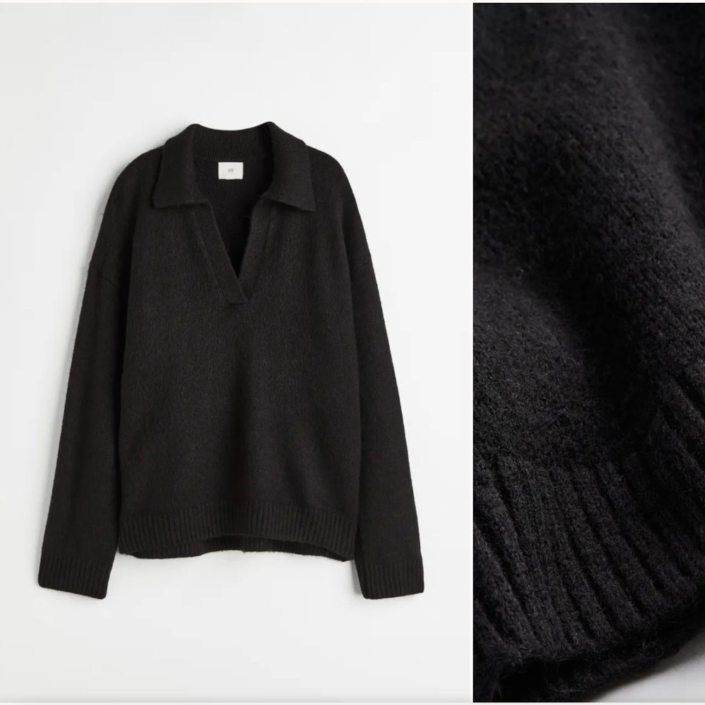 H&M Fine-knit Collared Sweater - Picture 5 of 5